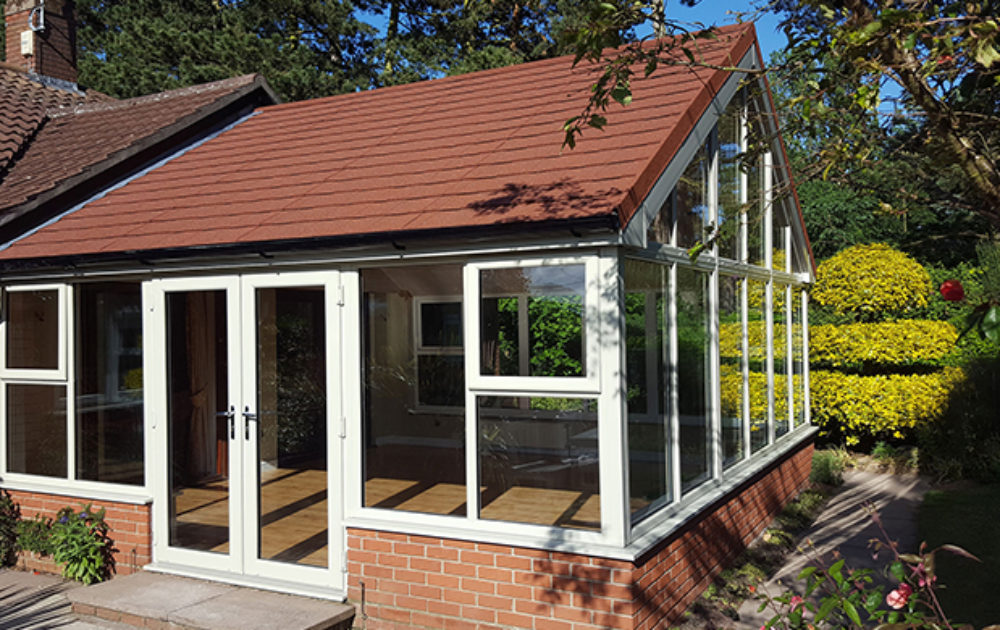 Conservatory tiled roof in Kent