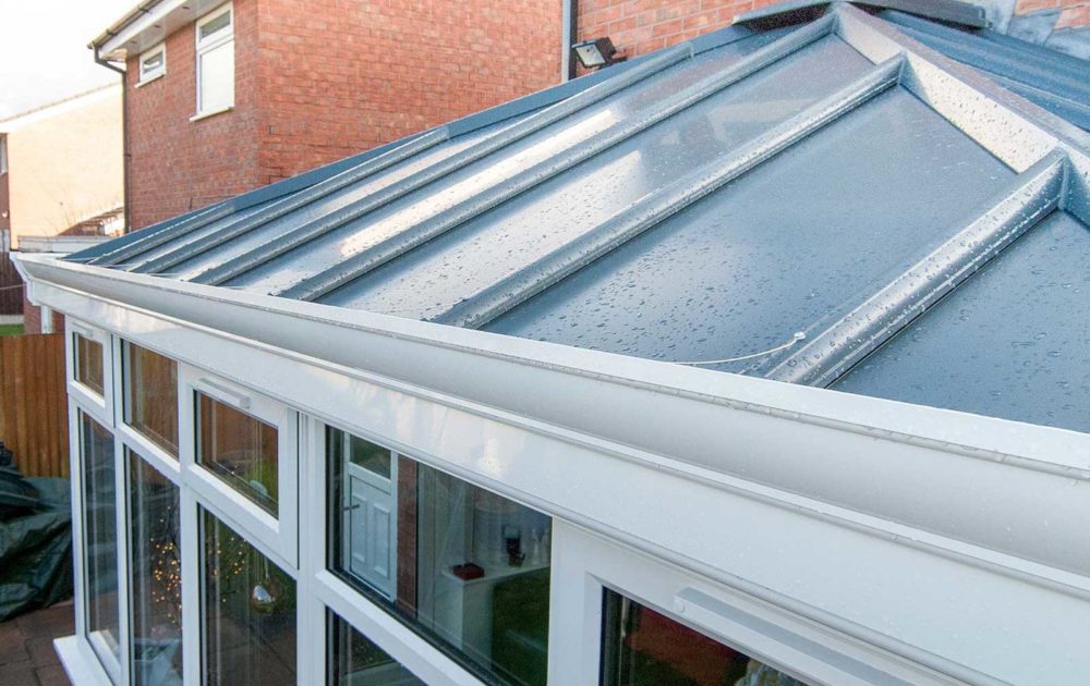 Glass conservatory roof in Kent