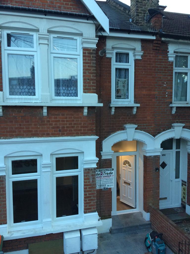 white double glazed window in east london